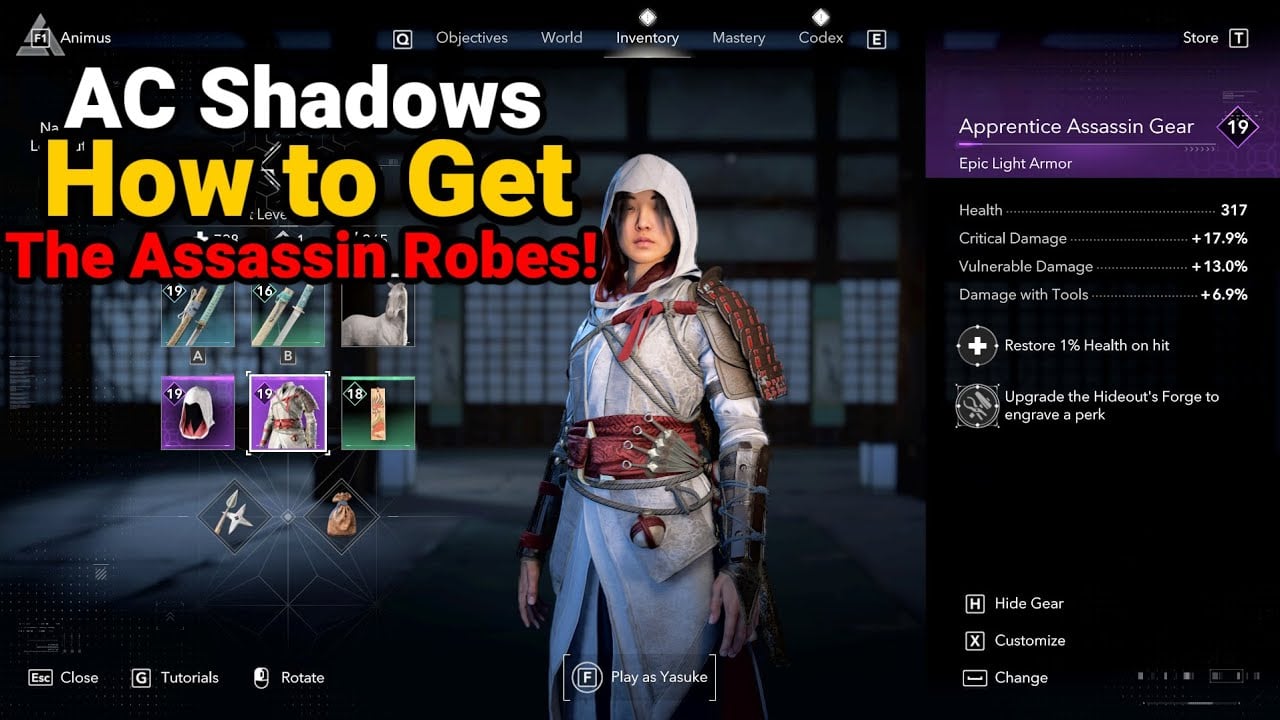 Assassin's Creed Shadows Assassin Robes Outfit - How To Get It (AC Shadows Assassin Robes Outfit)