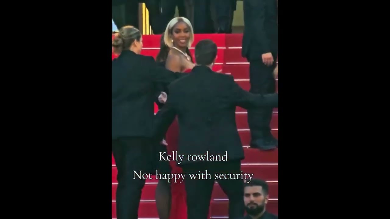 Kelly Rowland appears to scold security guard at Cannes Film Festival